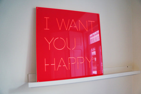 I want you happy / Acrílico