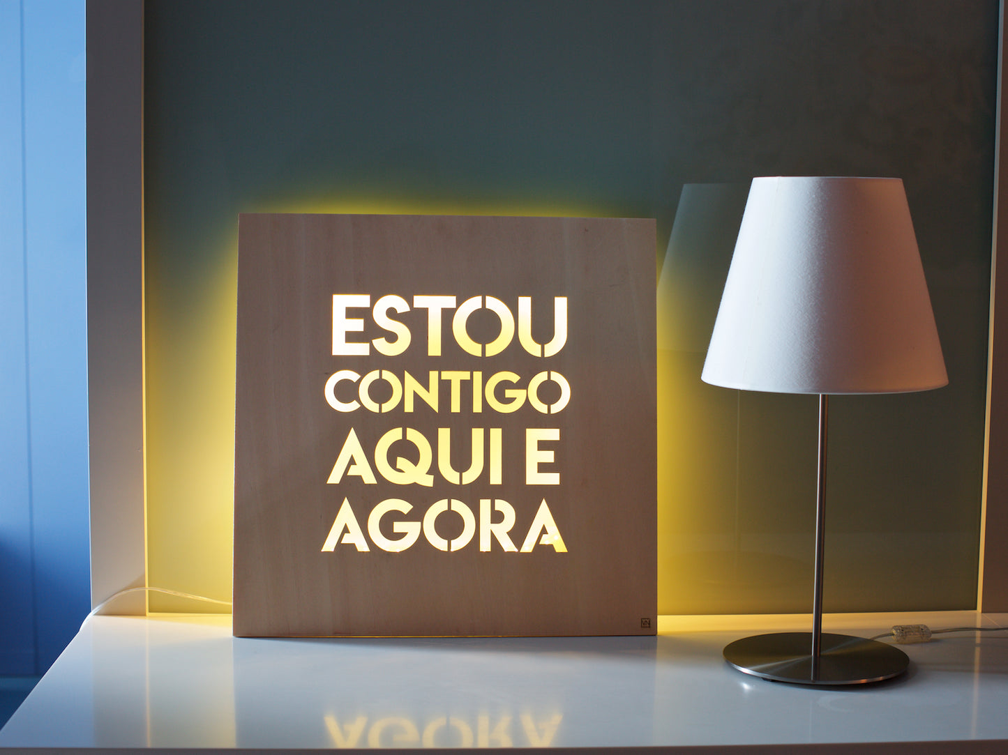 Estou contigo aqui e agora